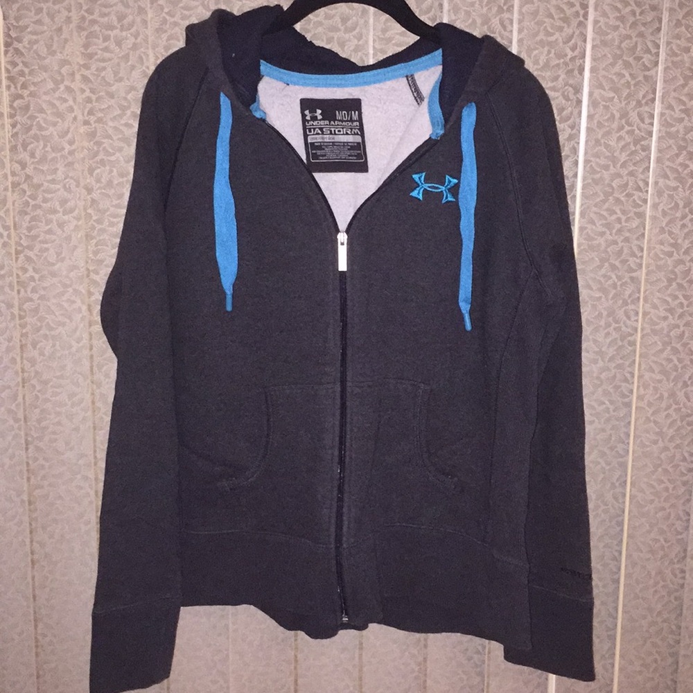 Gray Under Armour Zip Up